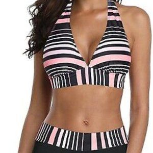 Zando Bikini Swimsuit for Women Boy short Two Piece Bathsuit Athletic V Neck